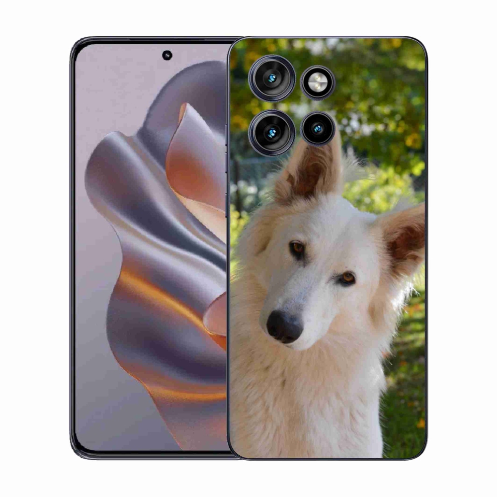 Gél védőburkolat mmCase a Motorola Edge 50 Neo készülékhez - Fehér svájci juhász 1