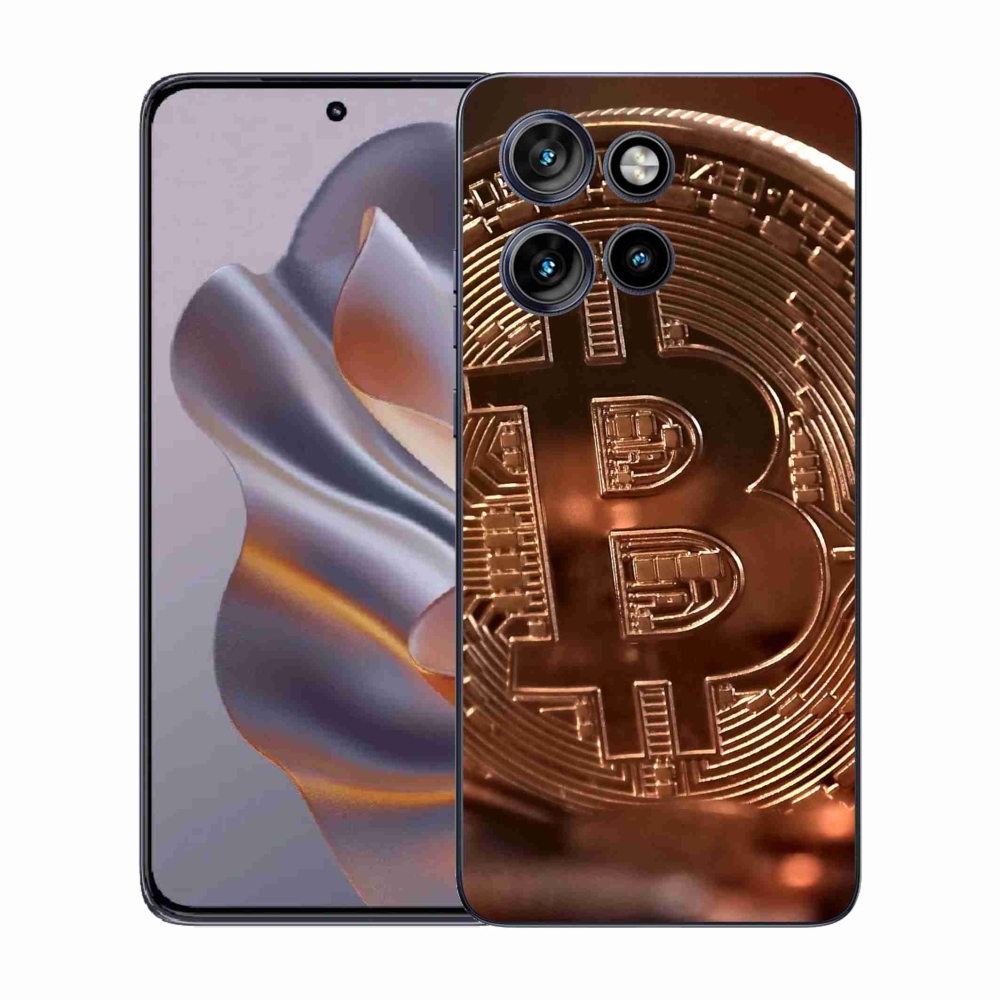 Zselés borítás mmCase a Motorola Edge 50 Neo számára - bitcoin
