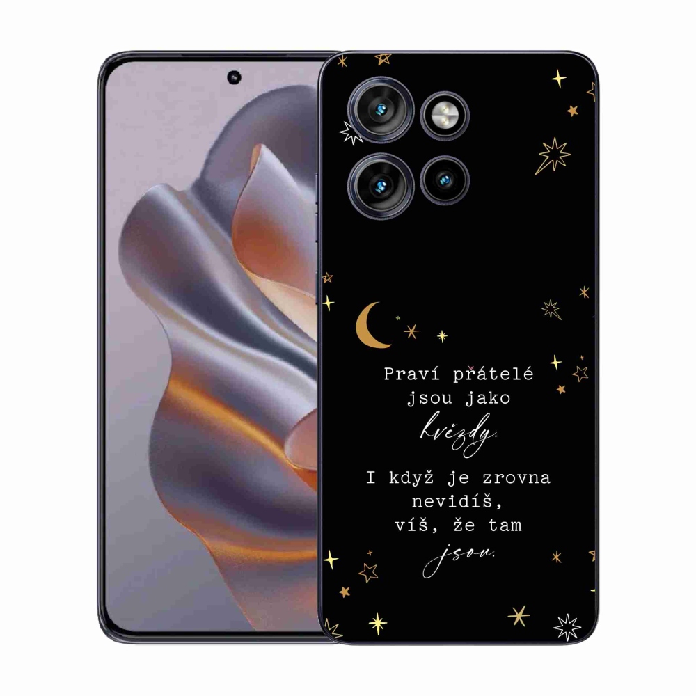 Gél védőhuzat mmCase a Motorola Edge 50 Neo készülékhez - Idézet 6 fekete háttér