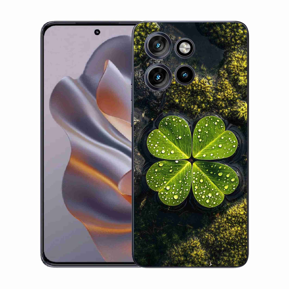 Zselés borító mmCase a Motorola Edge 50 Neo készülékhez - négylevelű lóhere