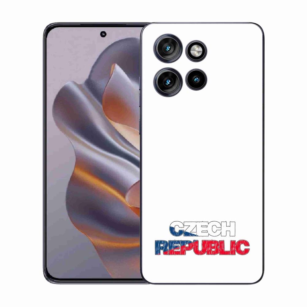 Gél borító mmCase a Motorola Edge 50 Neo készülékhez - Csehország fehér háttér