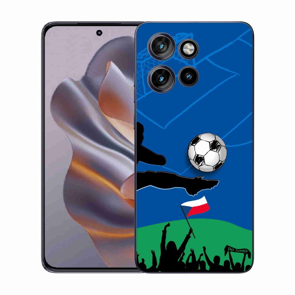 Zselés borítás mmCase a Motorola Edge 50 Neo készülékhez - futballszurkolók számára