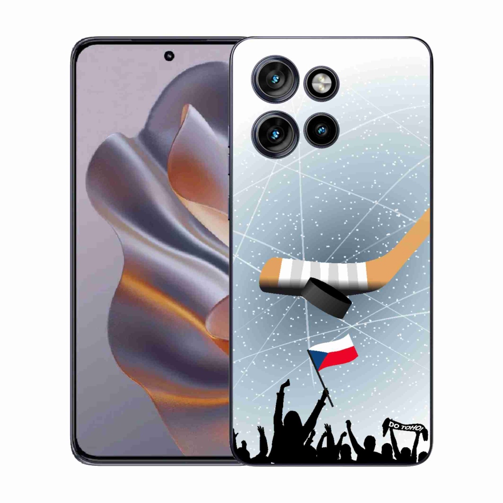 Zselés borítás mmCase a Motorola Edge 50 Neo készülékhez - hoki rajongók számára