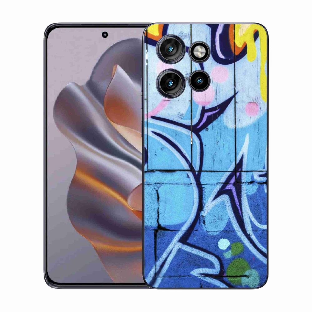 Zselés borítás mmCase a Motorola Edge 50 Neo készülékhez - graffiti