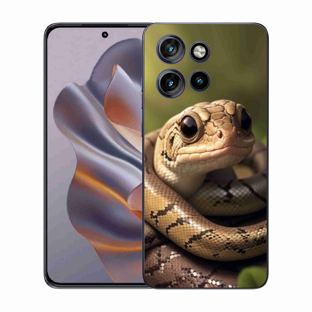 Zselés borítás mmCase a Motorola Edge 50 Neo készülékhez - kígyó 1