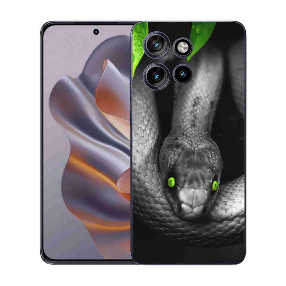 Zselés borítás mmCase a Motorola Edge 50 Neo készülékhez - kígyó