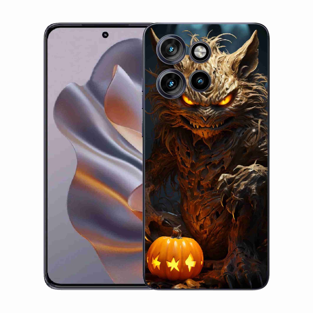 Zselés borítás mmCase a Motorola Edge 50 Neo készülékhez - Halloween szörnyeteg