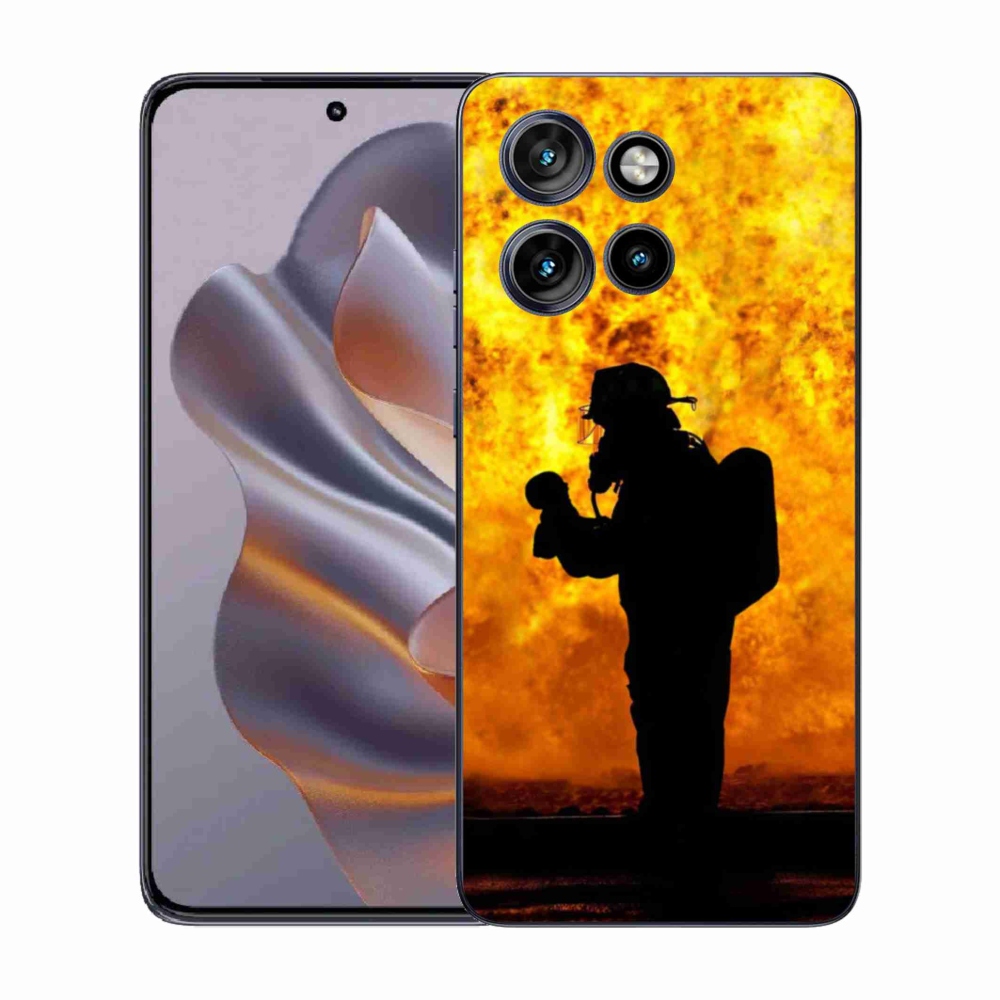 Zselés borítás mmCase a Motorola Edge 50 Neo készülékhez - tűzoltó