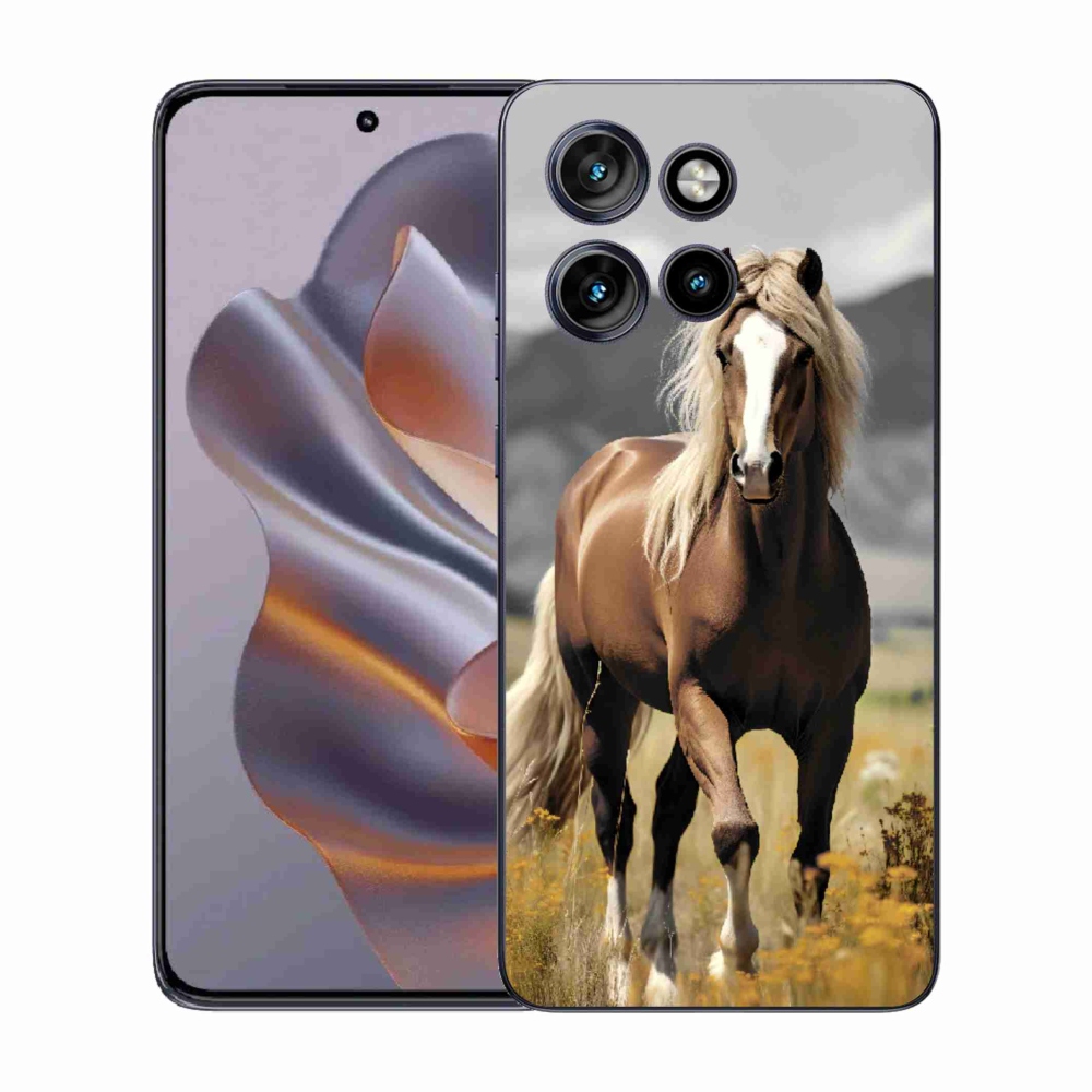 Zselés tok mmCase a Motorola Edge 50 Neo készülékhez - barna ló 1