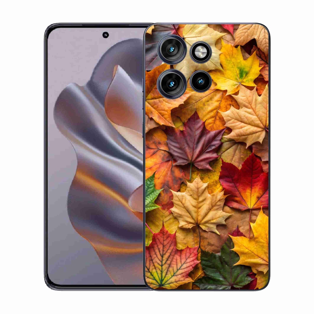 Zselés borítás mmCase a Motorola Edge 50 Neo készülékhez - juharlevelek 2