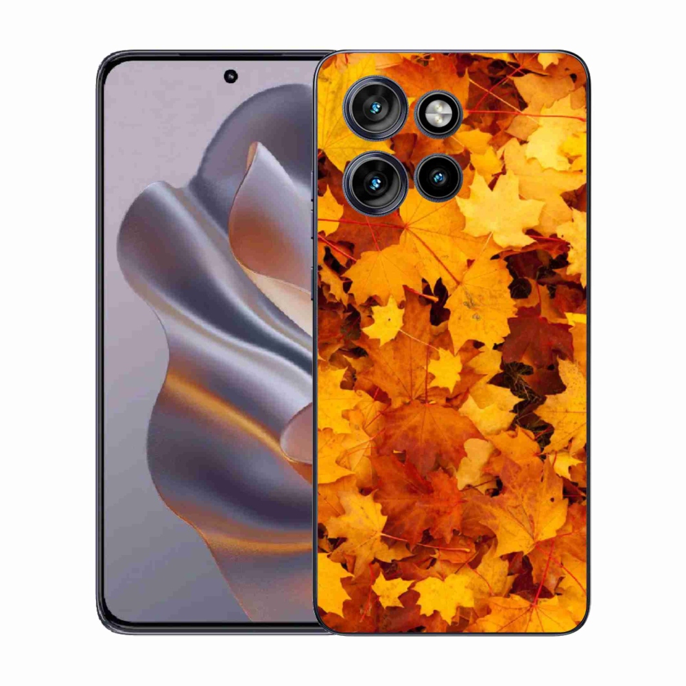 Zselés borítás mmCase a Motorola Edge 50 Neo készülékhez - juharlevelek