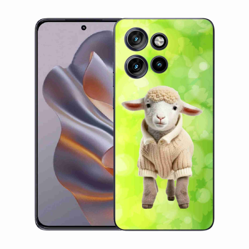 Zselés borítás mmCase a Motorola Edge 50 Neo készülékhez - bárány pulóverben