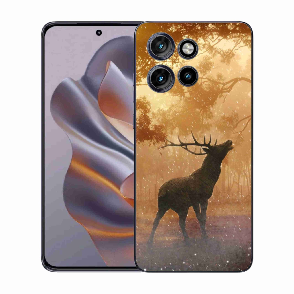 Zselés borítás mmCase a Motorola Edge 50 Neo készülékhez - szarvasok a szarvasbőgésben