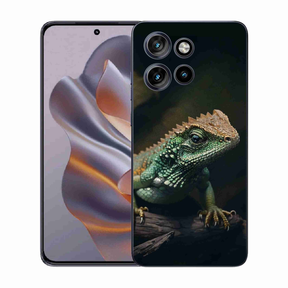 Zselés borítás mmCase a Motorola Edge 50 Neo készülékhez - gyík