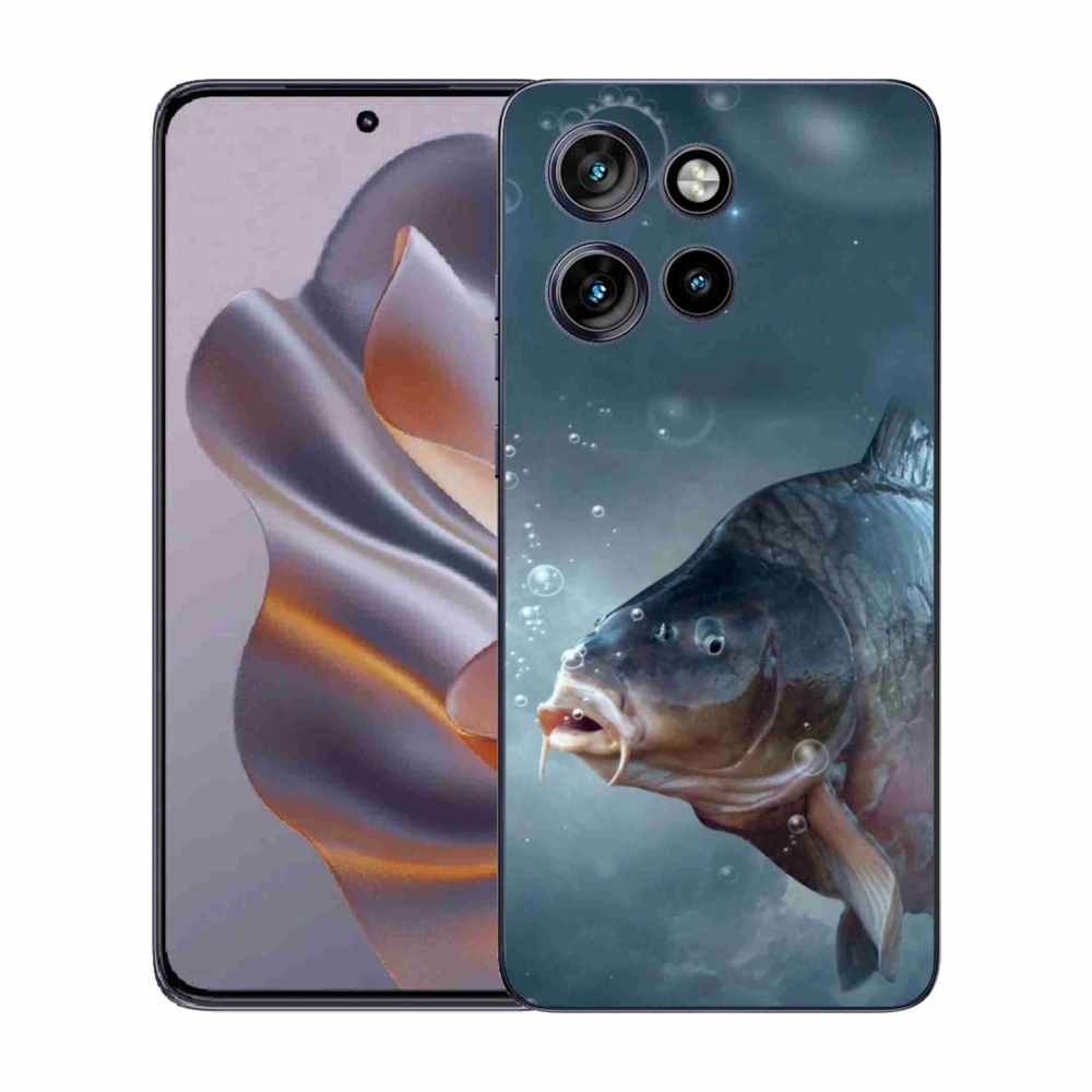 Zselés borítás mmCase a Motorola Edge 50 Neo készülékhez - ponty és buborékok