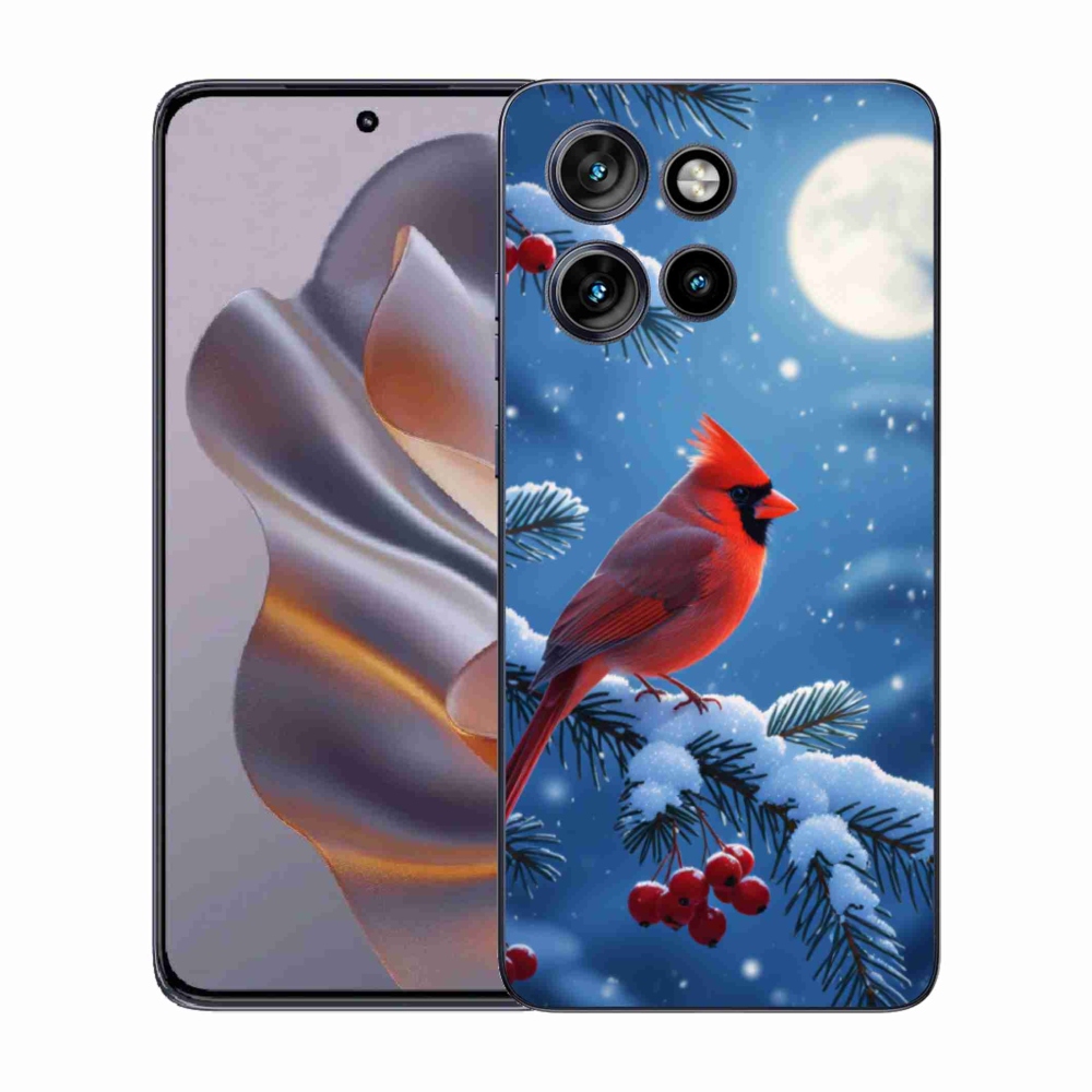 Zselés tok mmCase a Motorola Edge 50 Neo készülékhez - kardinálpiros színű