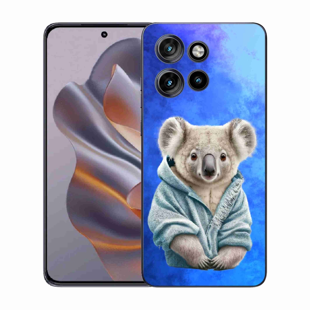 Zselés borítás mmCase a Motorola Edge 50 Neo készülékhez - koala pulóverben