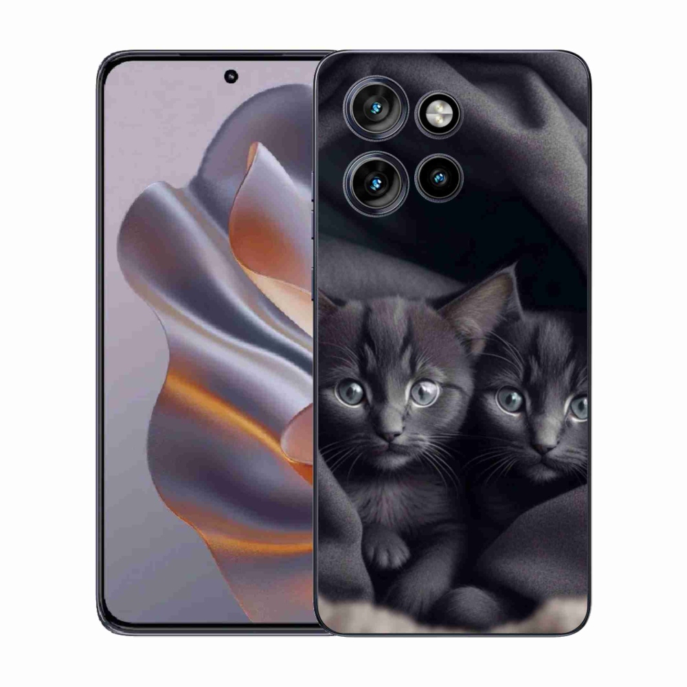 Zselés borítás mmCase a Motorola Edge 50 Neo készülékhez - cat duo