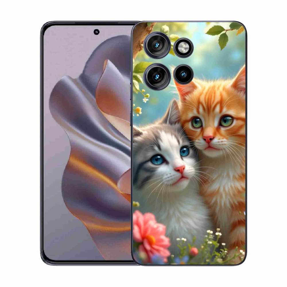 Zselés borítás mmCase a Motorola Edge 50 Neo készülékhez - cat love 2