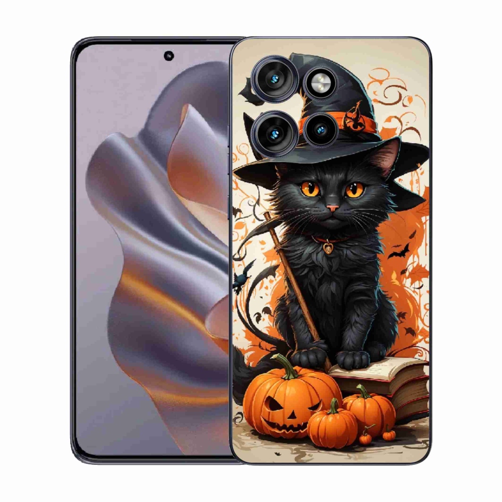 Zselés borítás mmCase a Motorola Edge 50 Neo készülékhez - cat wizard