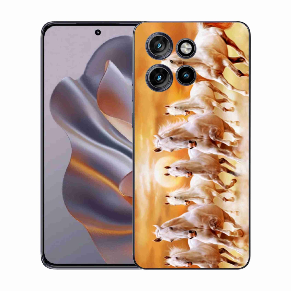 Zselés tok mmCase a Motorola Edge 50 Neo készülékhez - lovak 2