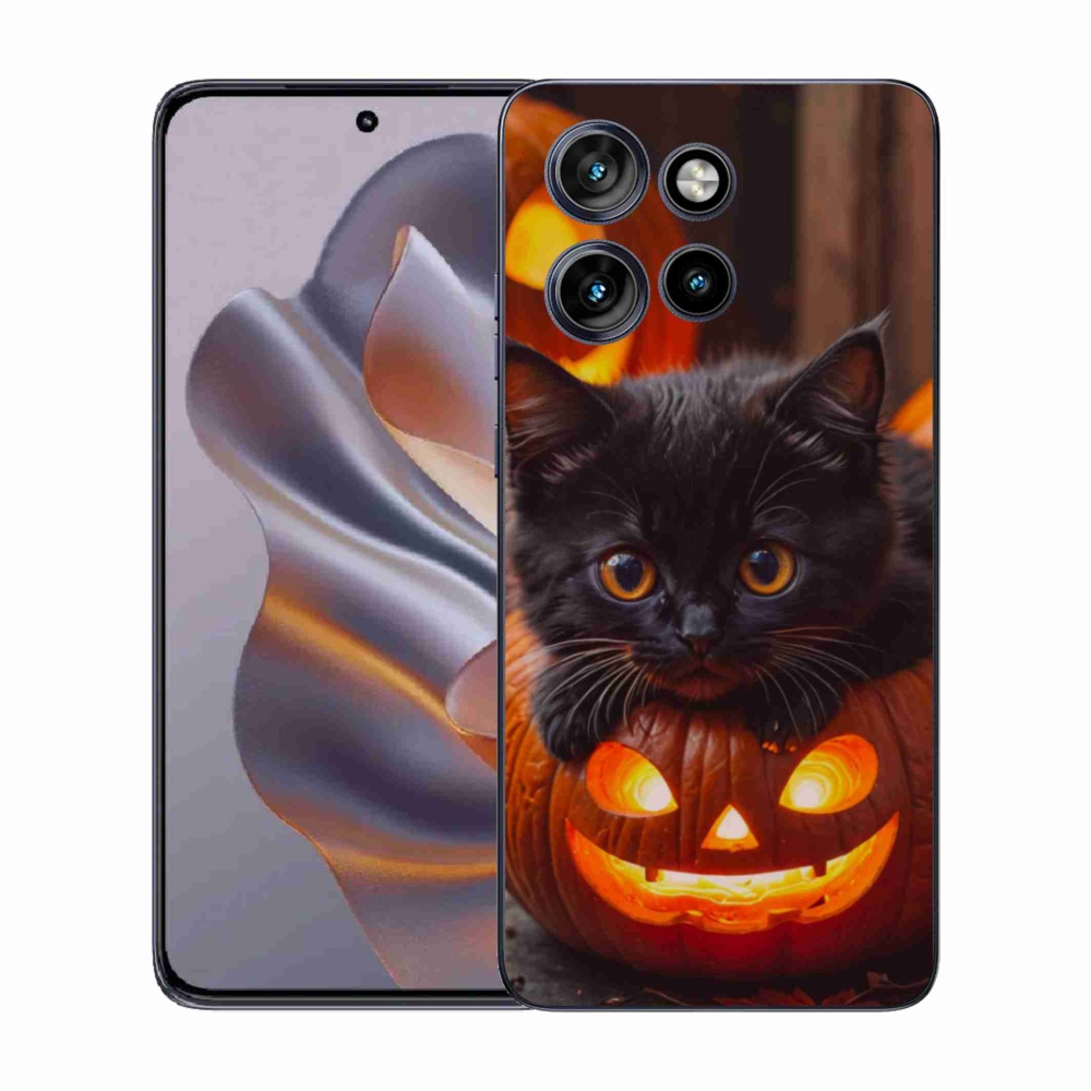 Zselés borítás mmCase a Motorola Edge 50 Neo készülékhez - cica és tök