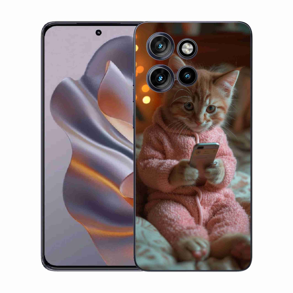 Zselés borítás mmCase a Motorola Edge 50 Neo - baba mobillal