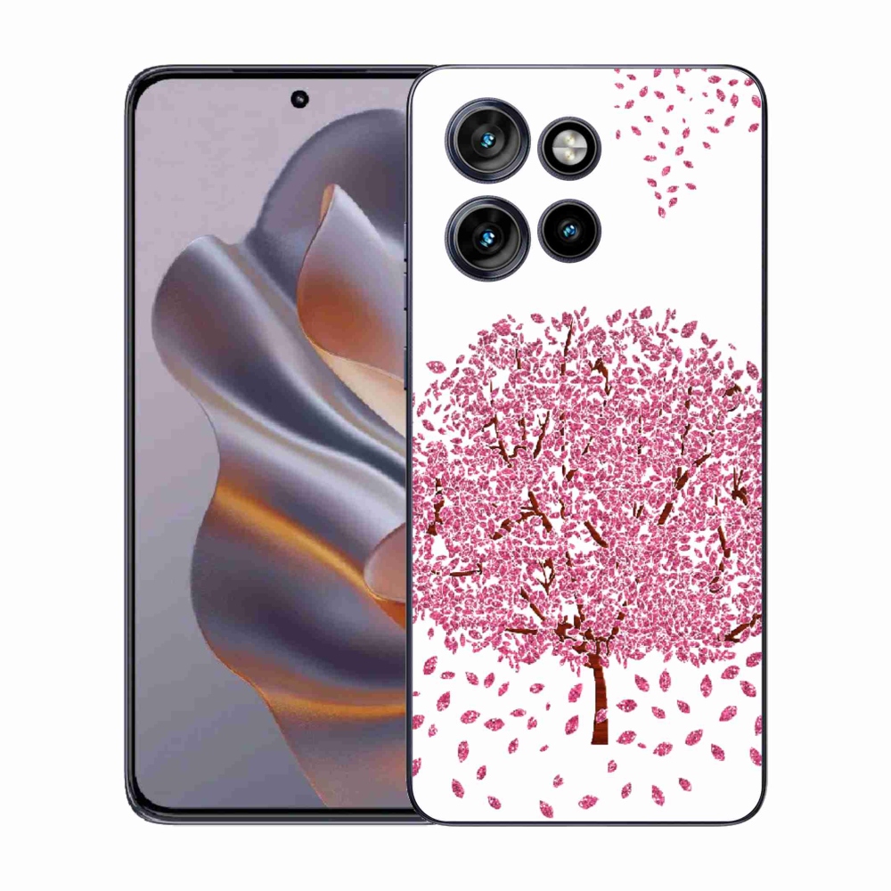 Zselés borító mmCase a Motorola Edge 50 Neo készülékhez - rajzfilmfa levelekkel