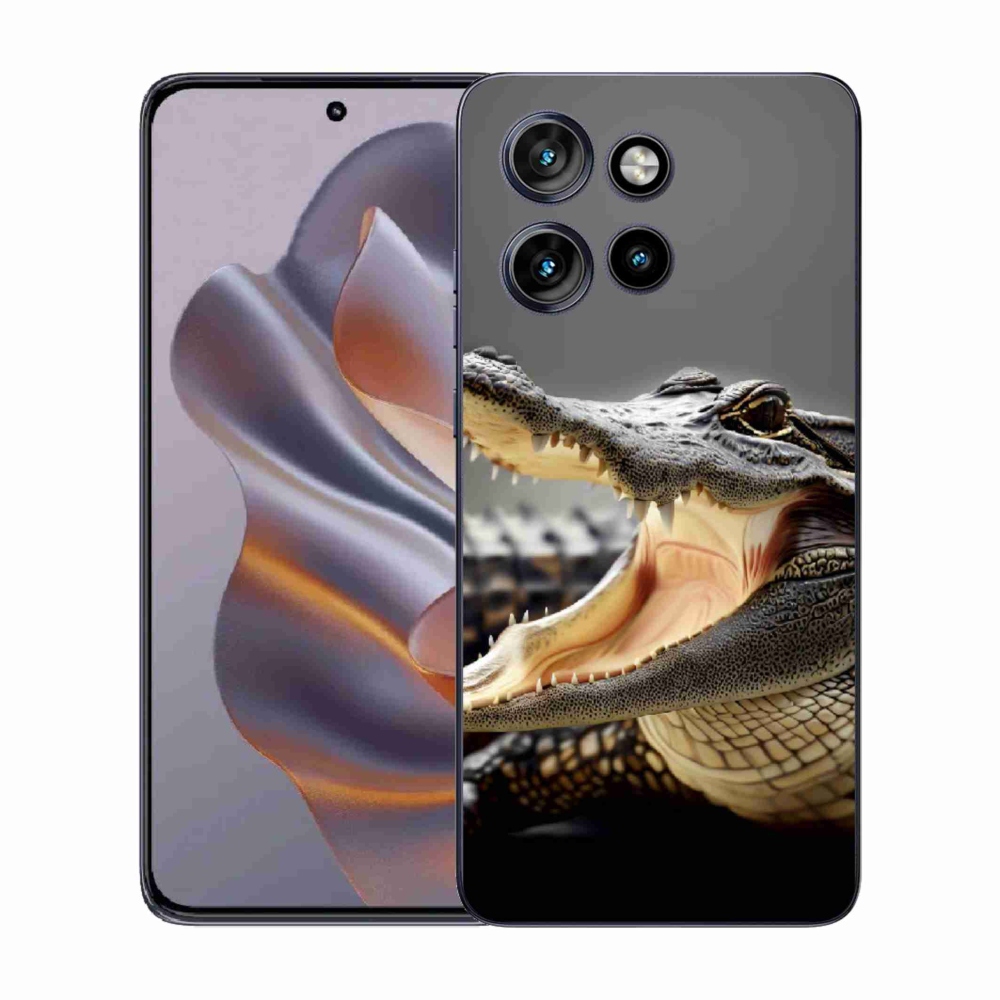 Zselés tok mmCase a Motorola Edge 50 Neo készülékhez - krokodil