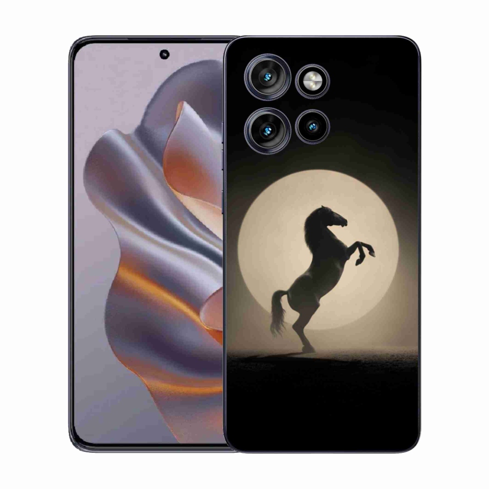 Zselés borítás mmCase a Motorola Edge 50 Neo készülékhez - ló sziluettben