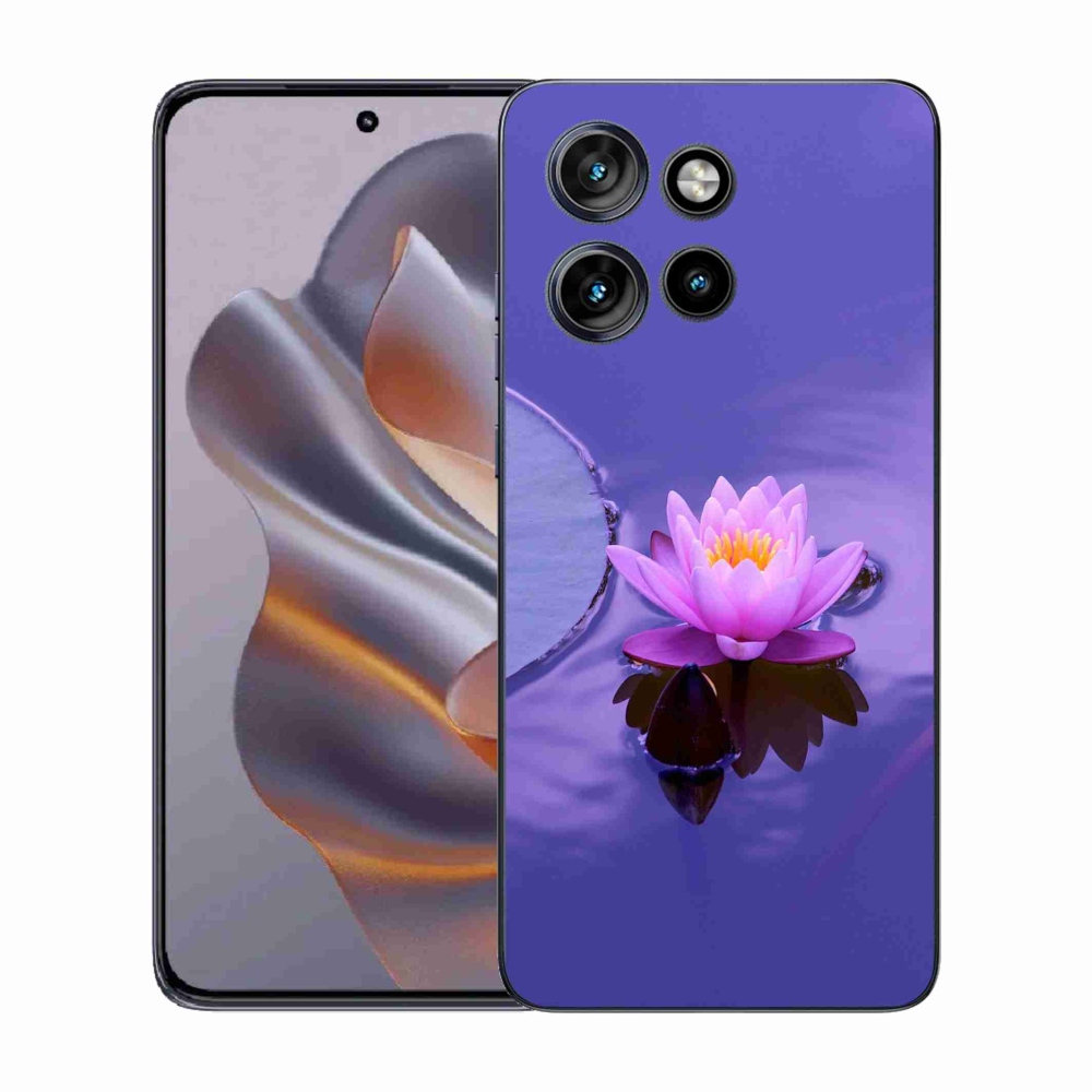 Zselés borítás mmCase a Motorola Edge 50 Neo készülékhez - virág a felületen