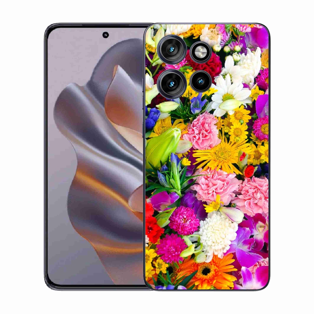 Zselés borítás mmCase a Motorola Edge 50 Neo készülékhez - virág 12