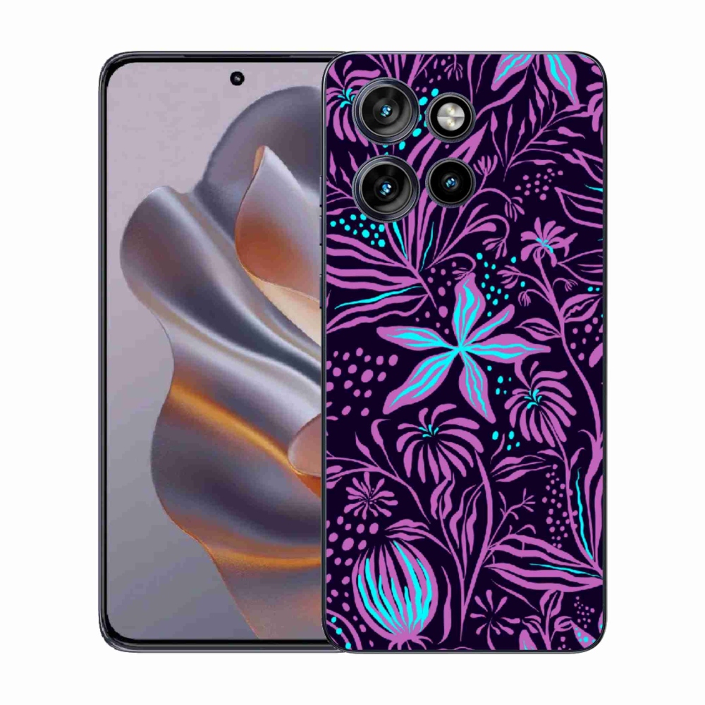 Zselés borítás mmCase a Motorola Edge 50 Neo készülékhez - virágok 2