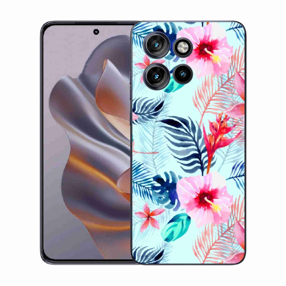 Zselés borítás mmCase a Motorola Edge 50 Neo készülékhez - virágok