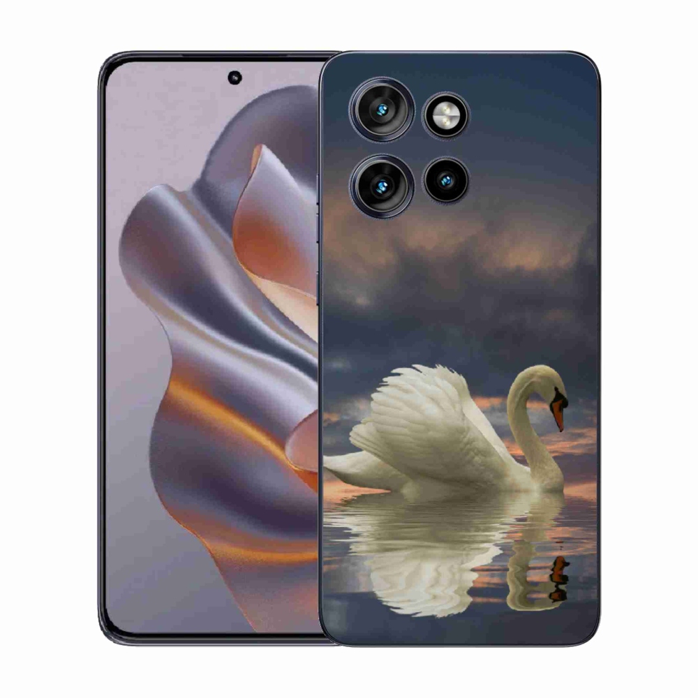 Zselés borítás mmCase a Motorola Edge 50 Neo készülékhez - hattyú