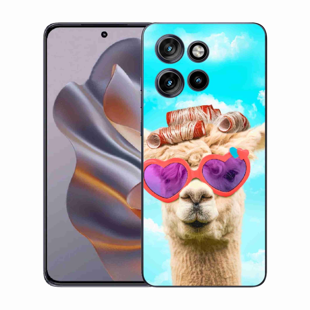 Zselés borítás mmCase a Motorola Edge 50 Neo készülékhez - szemüveges láma