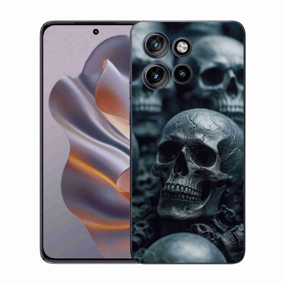 Zselés borítás mmCase a Motorola Edge 50 Neo készülékhez - koponya 2