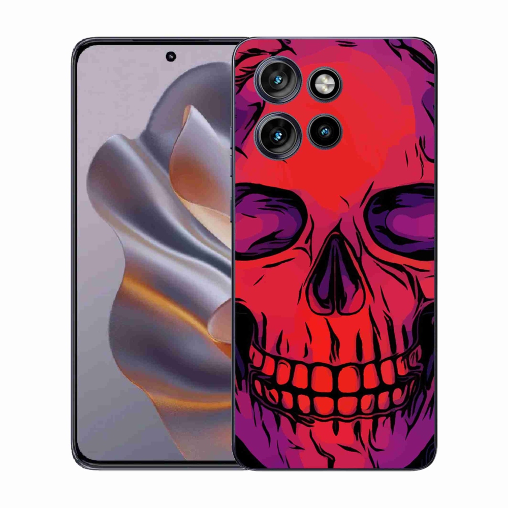 Zselés borítás mmCase a Motorola Edge 50 Neo készülékhez - koponya