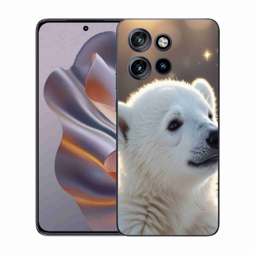 Zselés borítás mmCase a Motorola Edge 50 Neo készülékhez - jegesmedve