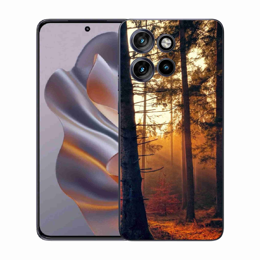 Zselés borítás mmCase a Motorola Edge 50 Neo készülékhez - erdei színű