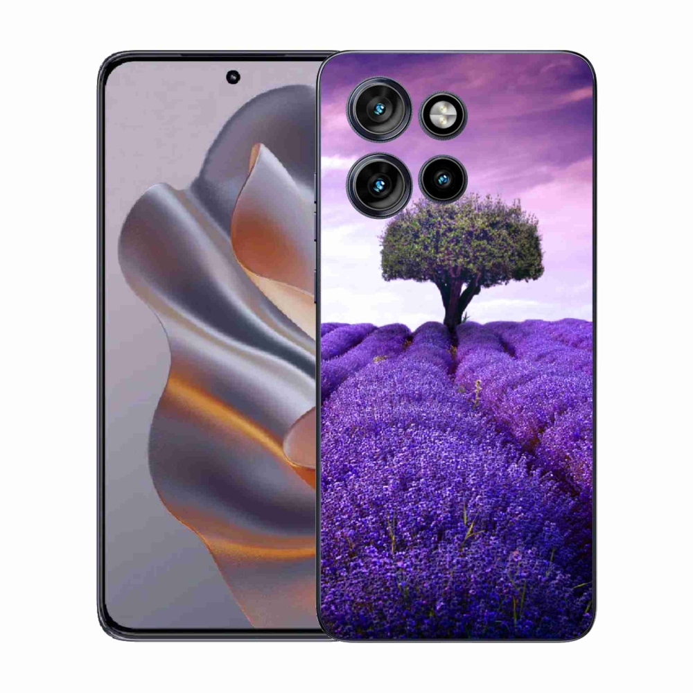 Zselés tok mmCase a Motorola Edge 50 Neo készülékhez - levendula rét