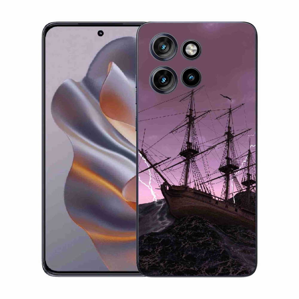Zselés borítás mmCase a Motorola Edge 50 Neo készülékhez - hajó a viharban