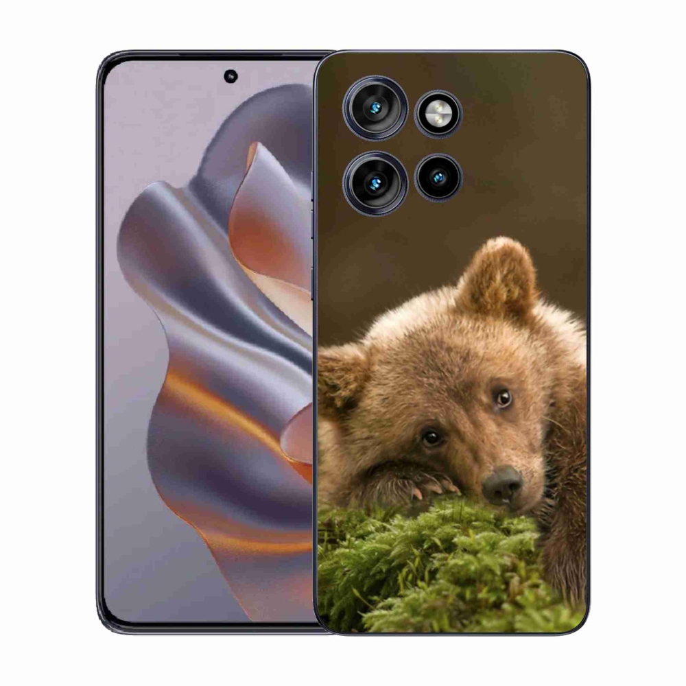 Zselés tok mmCase a Motorola Edge 50 Neo készülékhez - medve