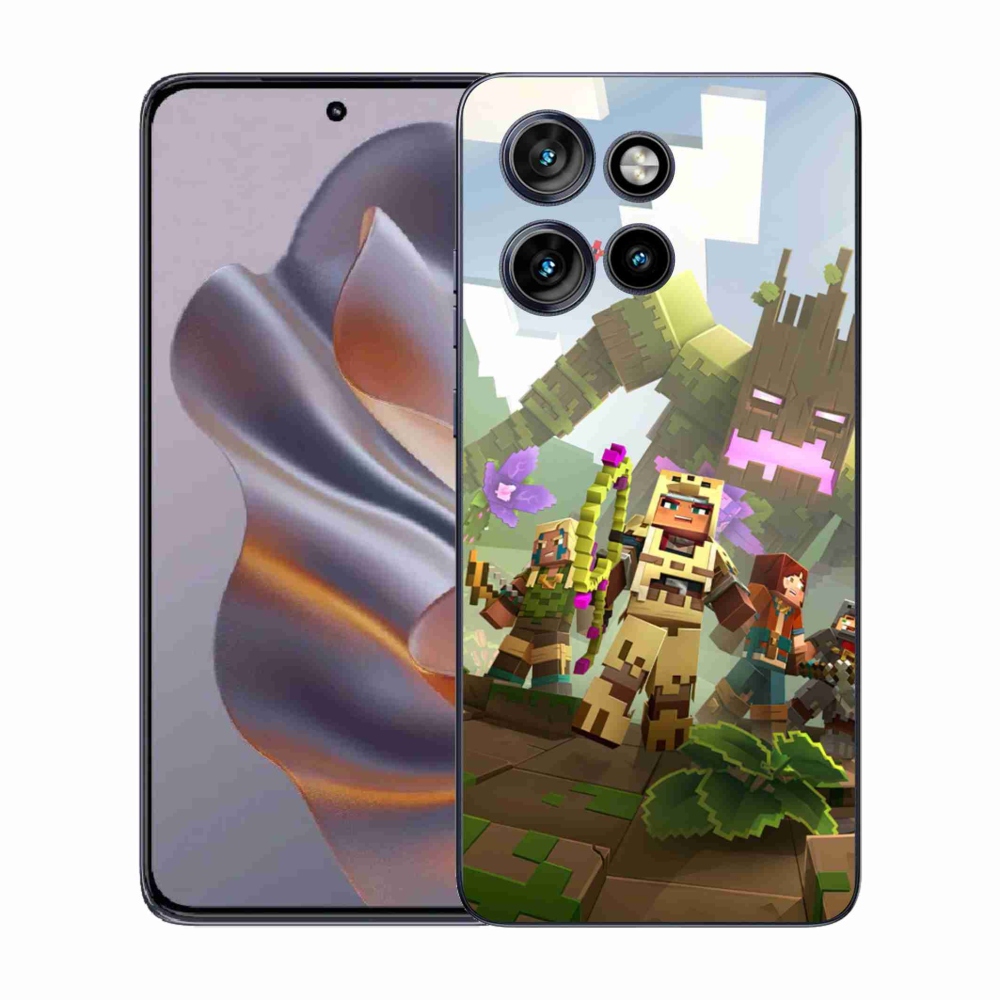 Zselés borítás mmCase a Motorola Edge 50 Neo készülékhez - minecraft 1