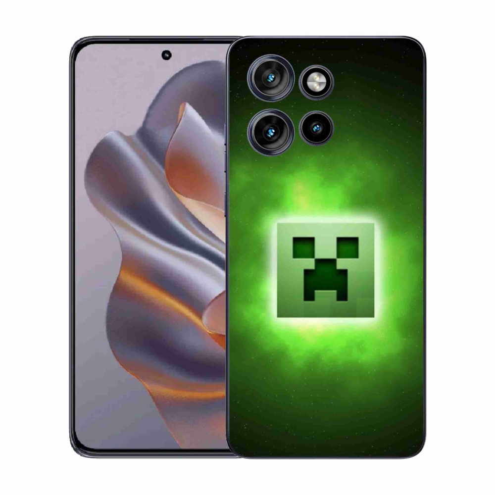 Zselés borítás mmCase a Motorola Edge 50 Neo készülékhez - minecraft
