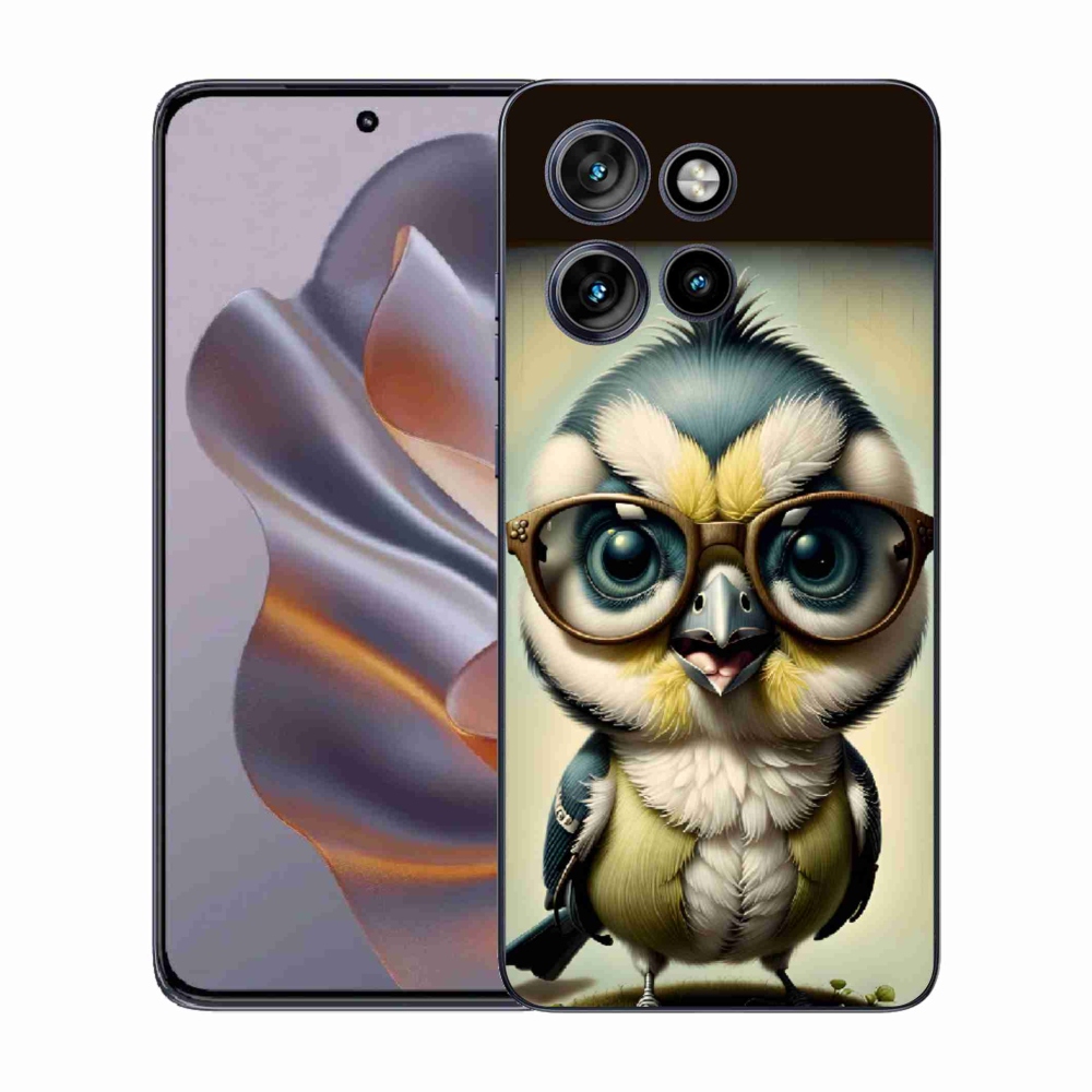 Zselés borítás mmCase a Motorola Edge 50 Neo - cub szemüveggel