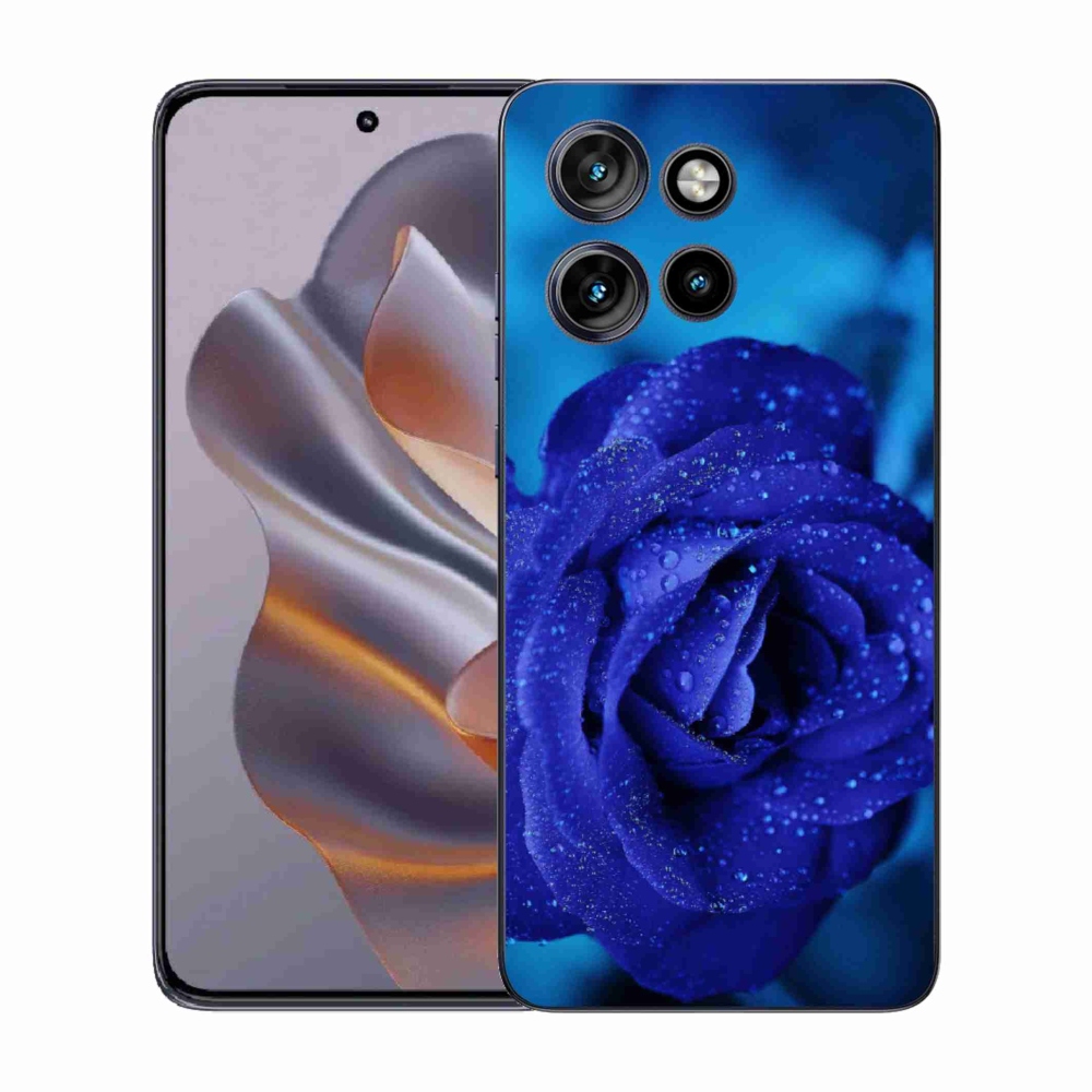 Zselés borítás mmCase a Motorola Edge 50 Neo készülékhez - kék rózsa