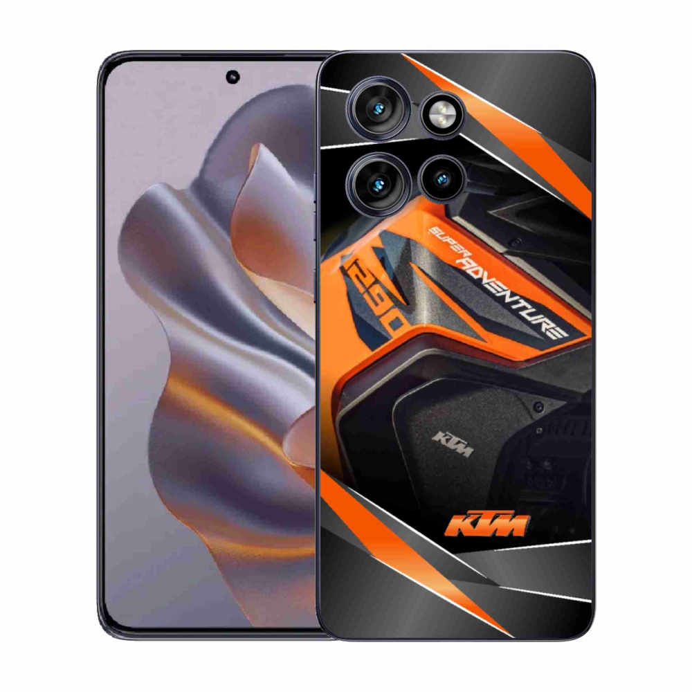 Zselés borítás mmCase Motorola Edge 50 Neo készülékhez - motorkerékpár ktm