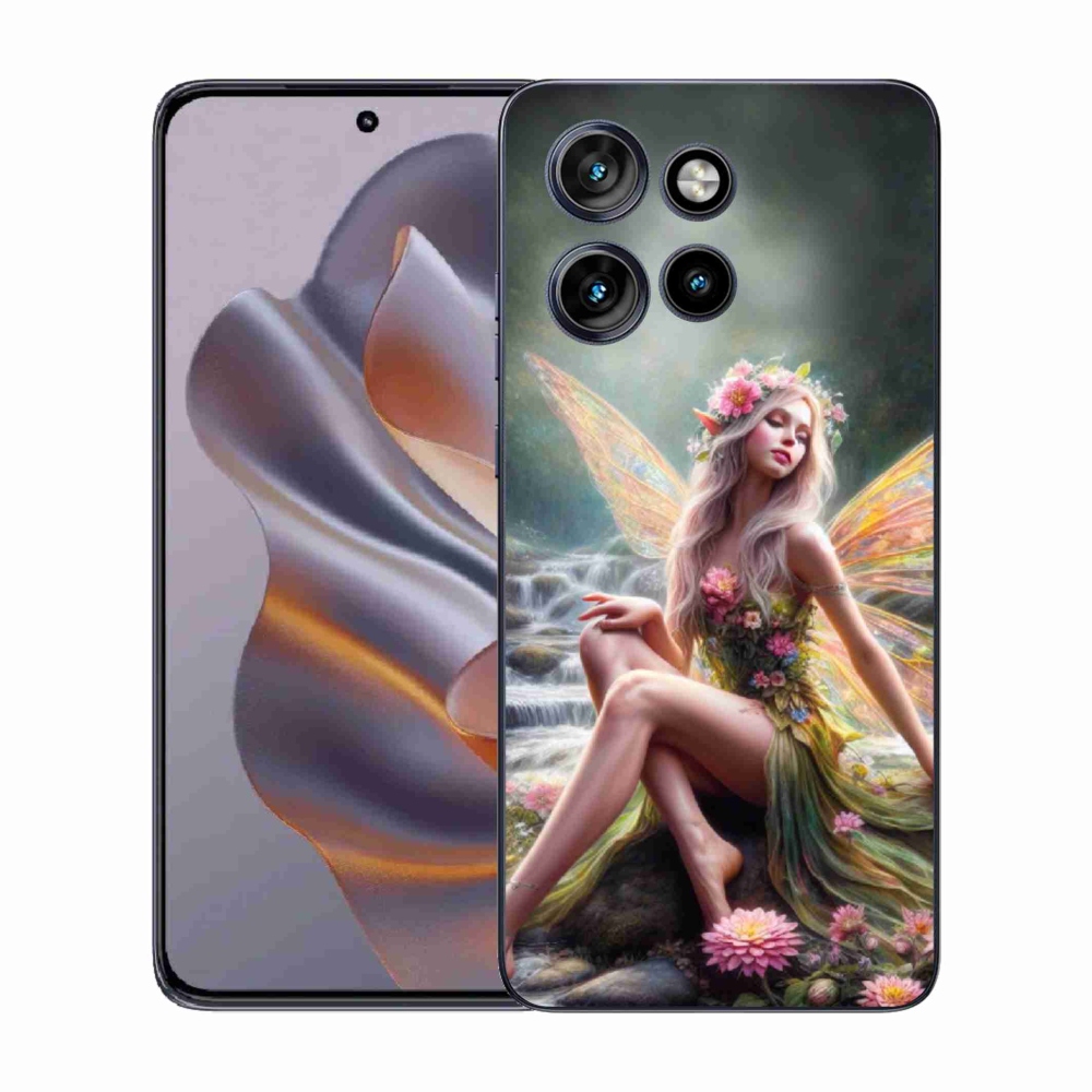 Zselés borítás mmCase a Motorola Edge 50 Neo - pillangó nőhöz 1