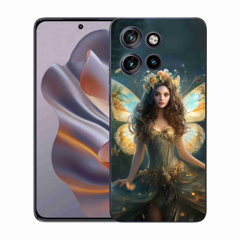 Zselés borítás mmCase a Motorola Edge 50 Neo készülékhez - pillangó nő